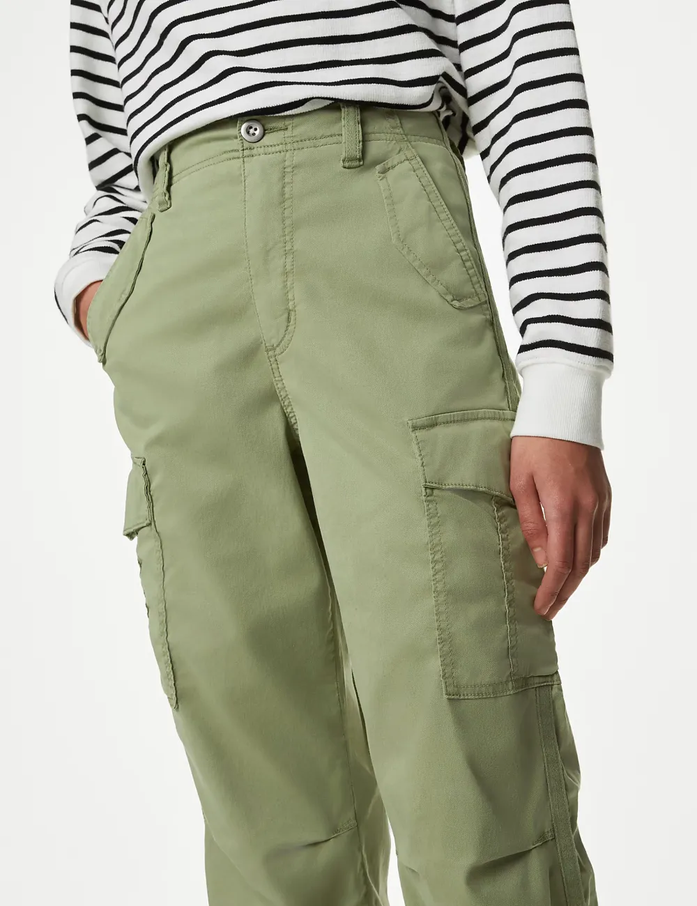 Tea Dyed Cropped Trousers
