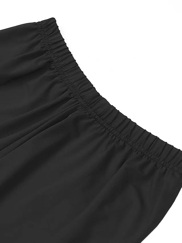 Women's Lace Tights Leggings Jeggings Black Mid Waist Sexy Stretchy Full Length Solid Colored S M L XL XXL / Slim