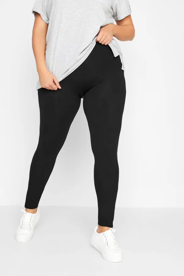 LTS MADE FOR GOOD Tall 2 PACK Black Stretch Cotton Leggings