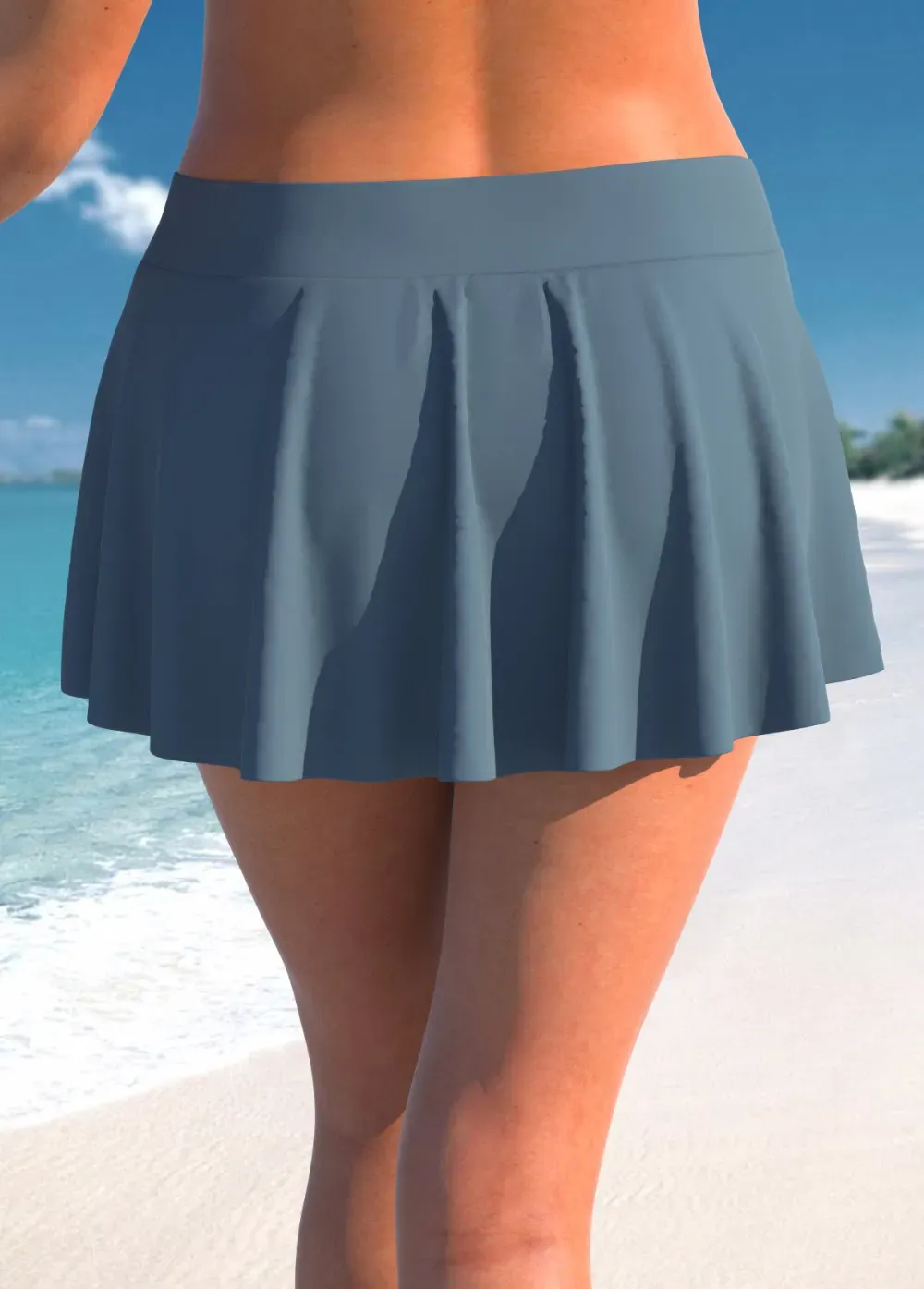 Circular Ring Mid Waisted Paisley Print Tankini Set