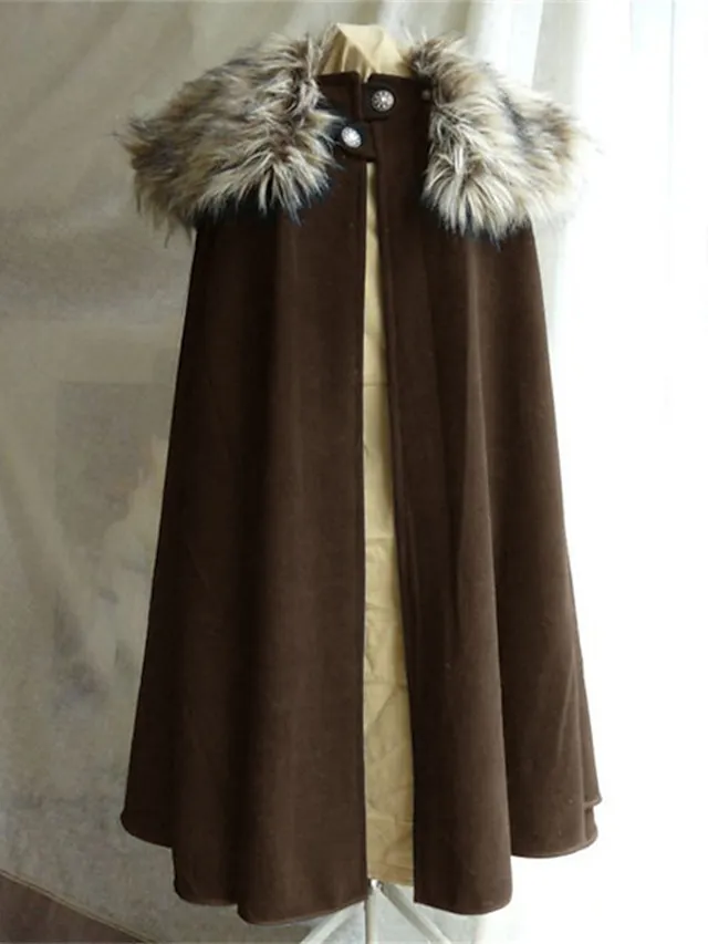 Women's Coat Cloak / Capes Street Daily Going out Fall Winter Long Coat Regular Fit Warm Breathable Casual Jacket Long Sleeve Solid Color Fur Trim Black Navy Blue Blue