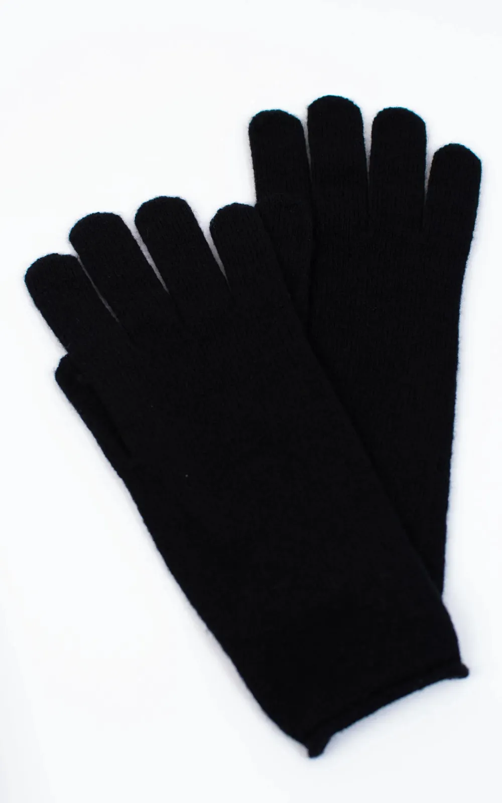 Simple Solid Color Boneless Black Gloves