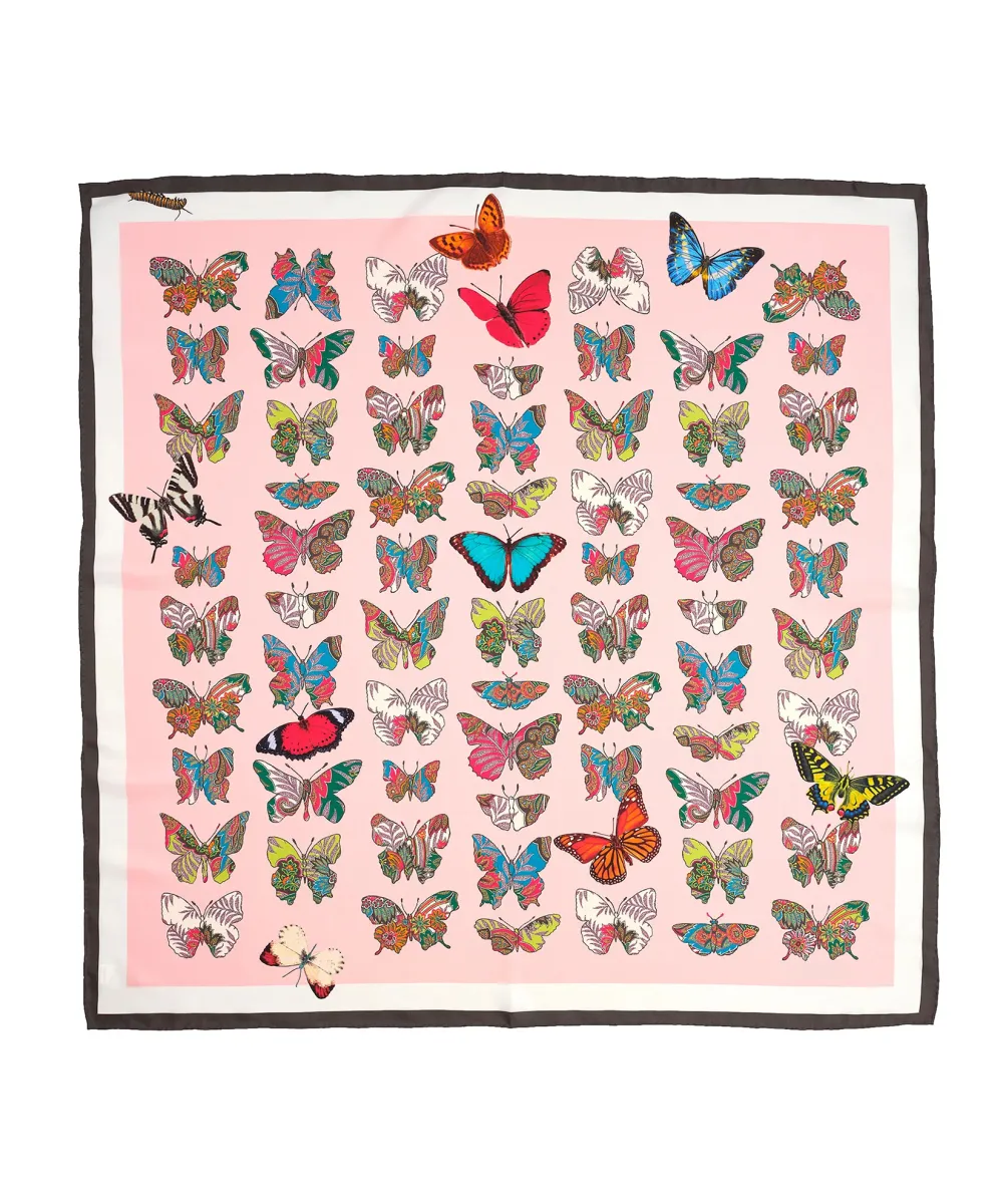 Multicolor  Art Graphic Silk Square Scar