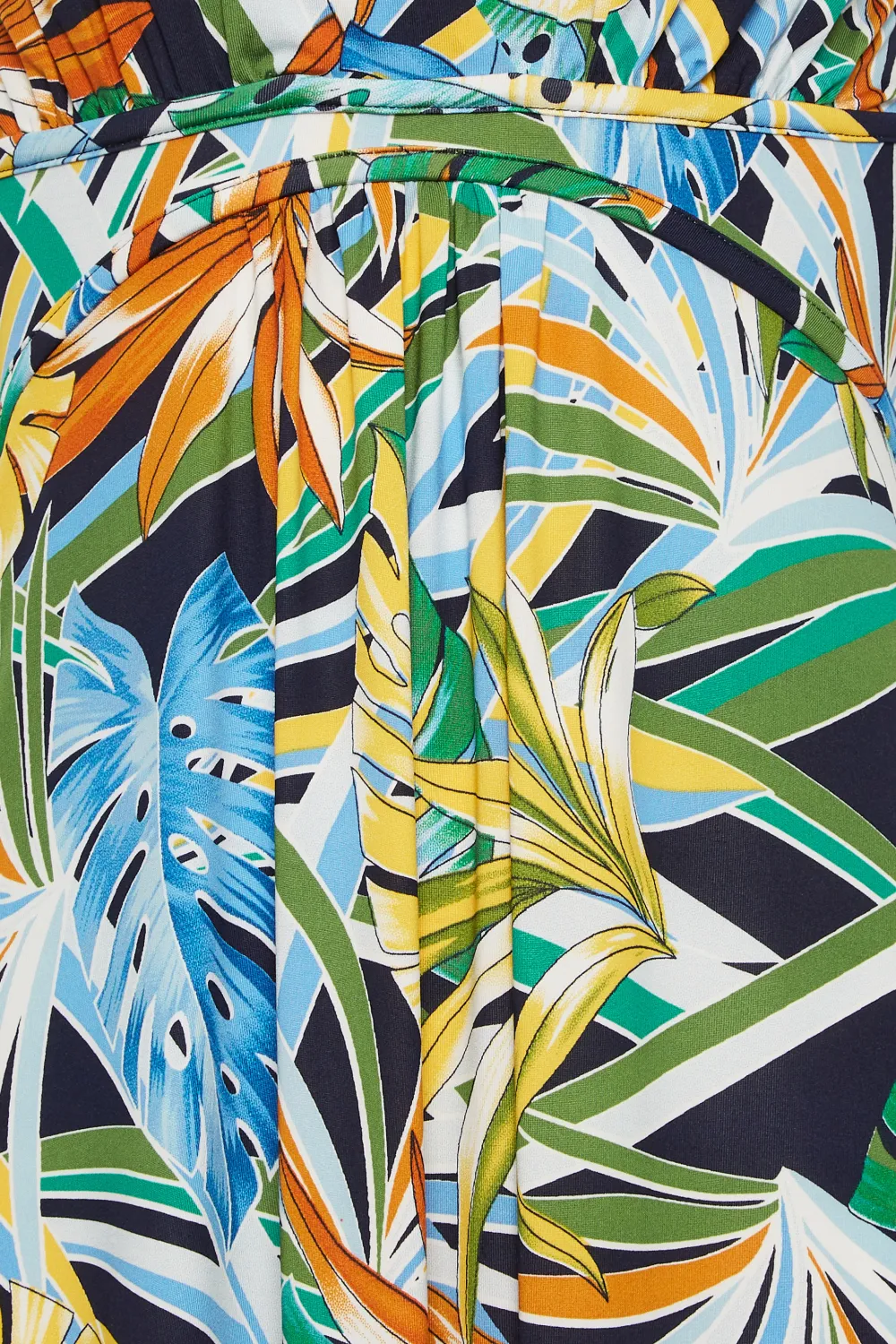 LTS Tall Green Palm Leaf Print Maxi Dress