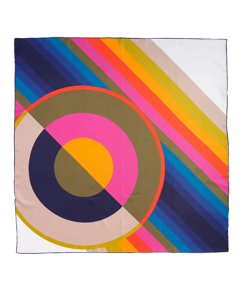 Multicolor  Art Graphic Square Scarf