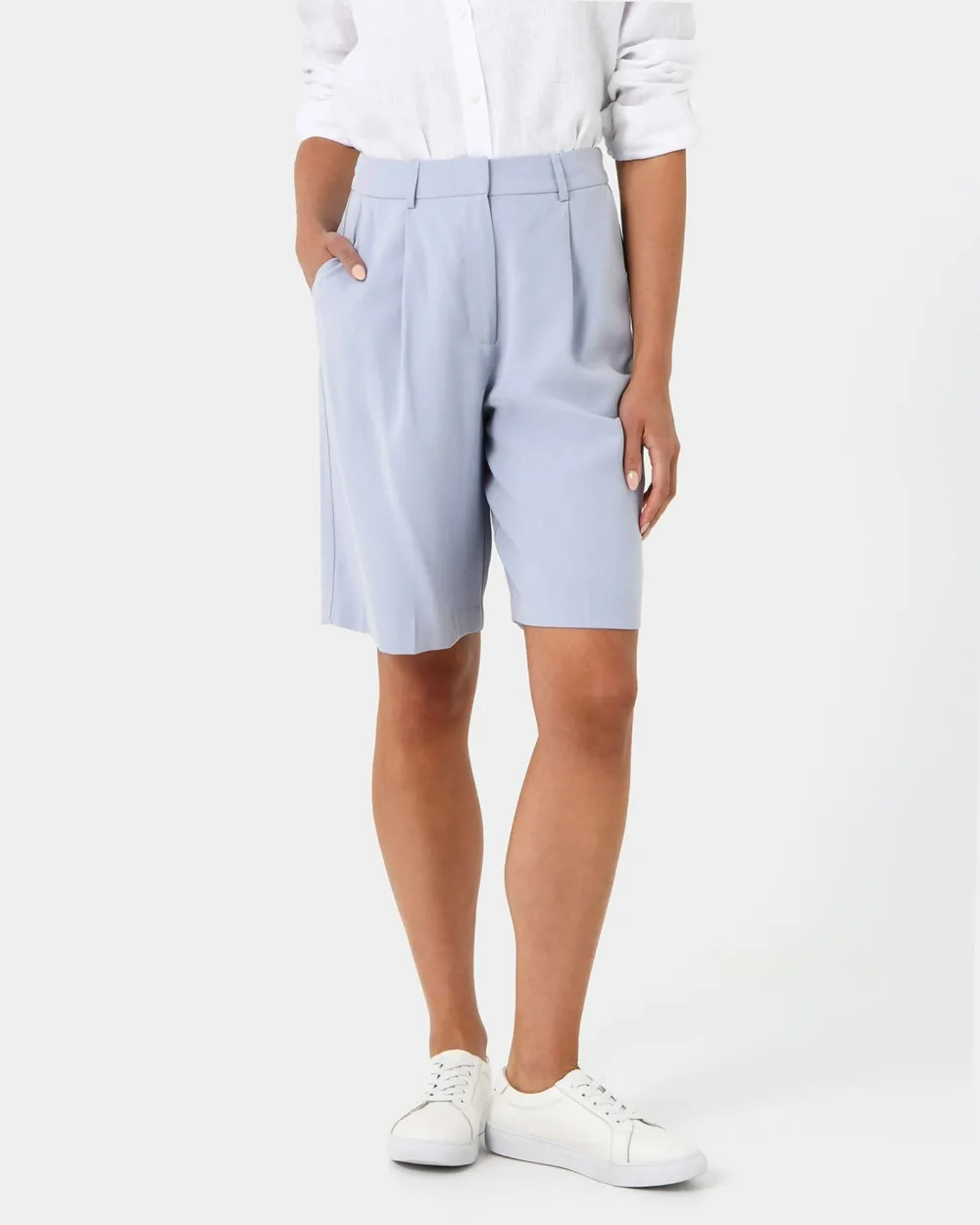 Tailored High Waisted Shorts