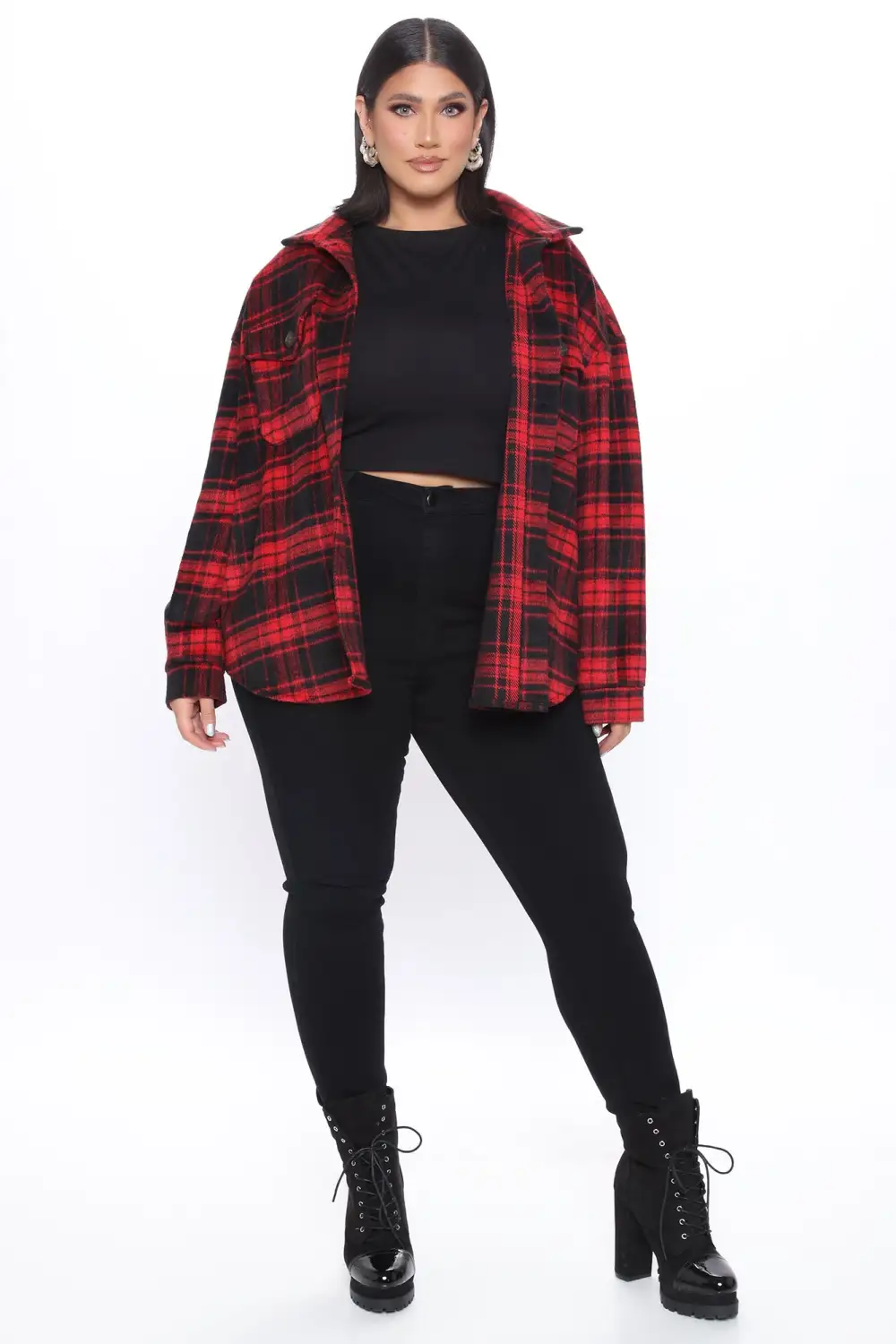 Check Ya Later Flannel Top - Red/combo
