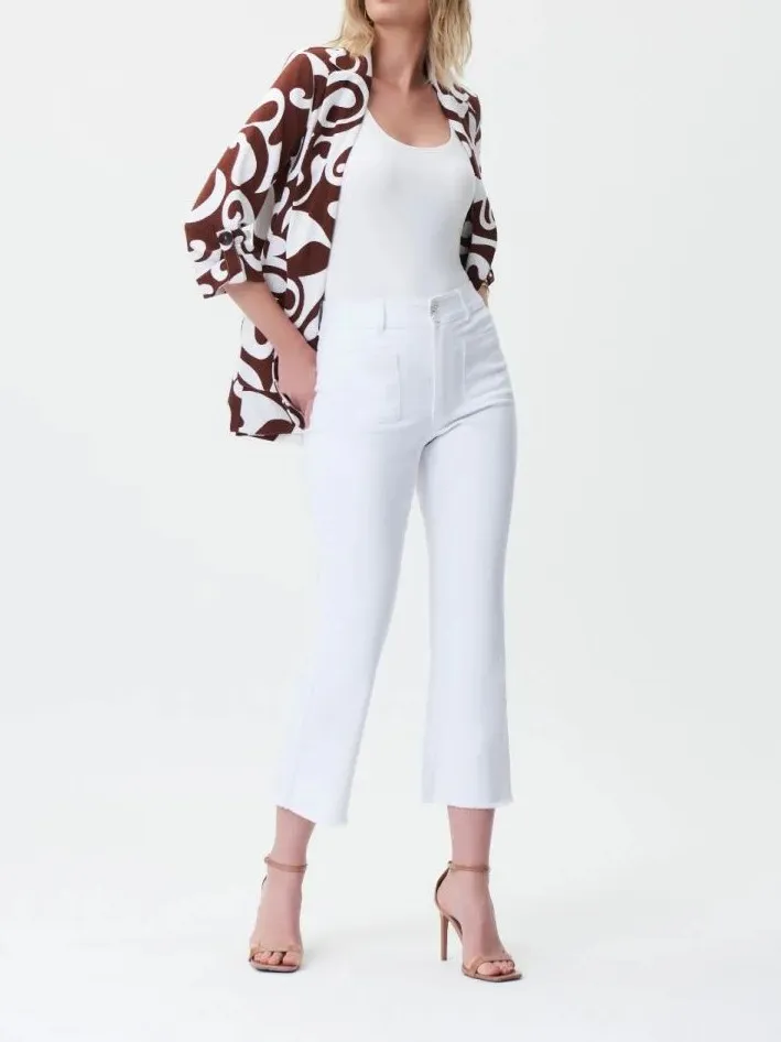 White Flared High - Waist Jeans