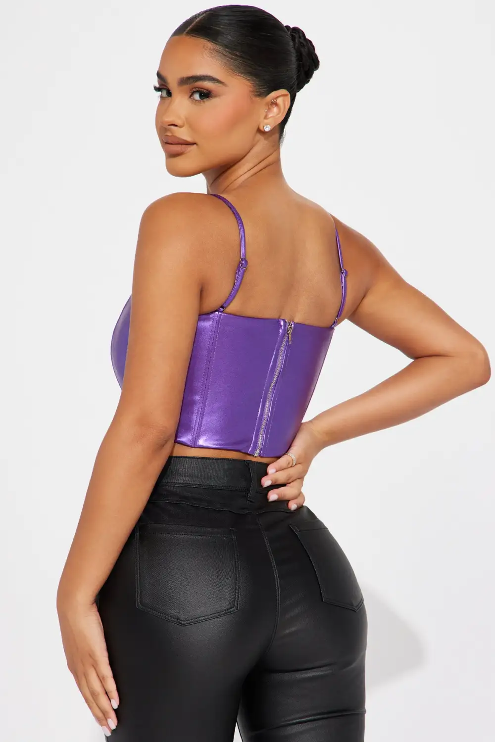 Cosmic Energy Corset Top - Purple