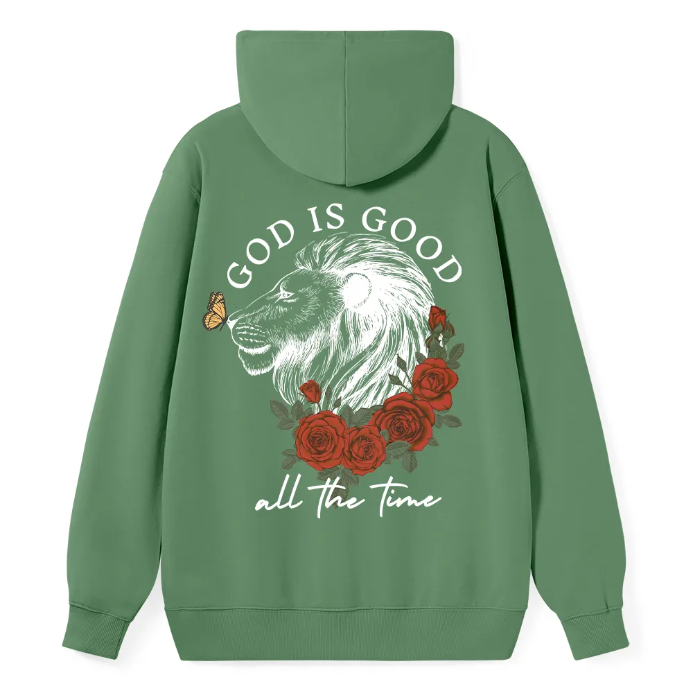 God Is Good Lion Christian Classic Hoodie