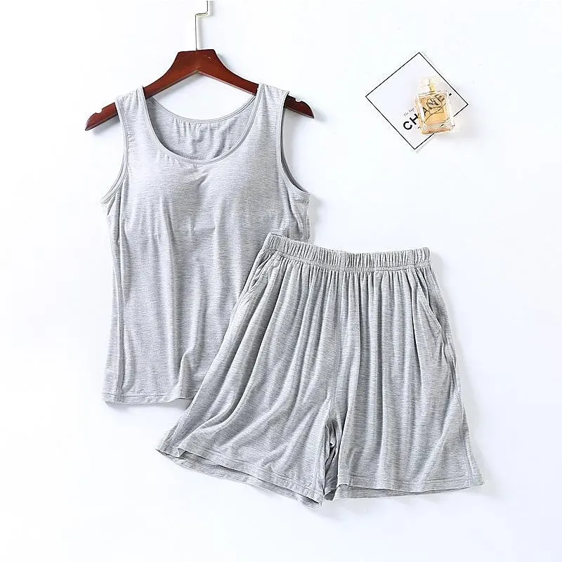 Women's Sports Suit With Built-In Bra