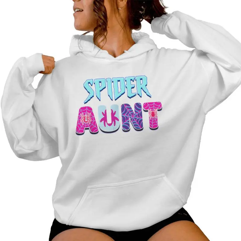 Spider Groovy Aunt Matching Family Party Women Hoodie