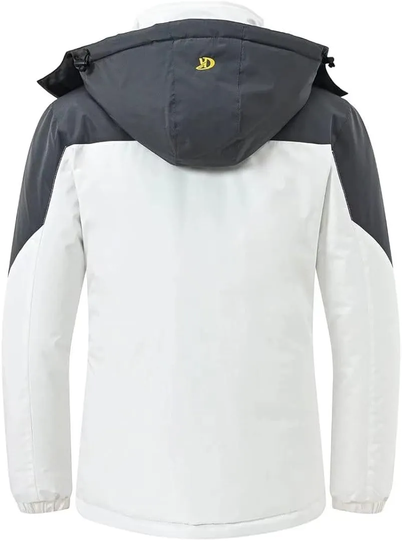 Women's Skiing Snowboarding Jackets Fleece Hood Mountain Snow Coat