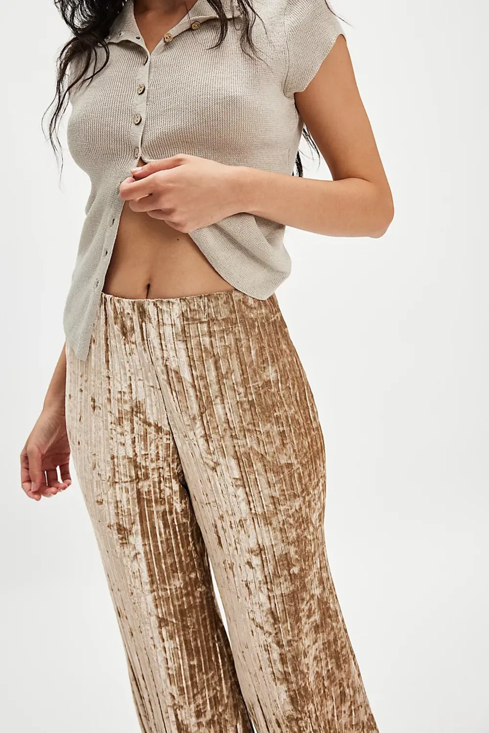 Pleated Wide Leg Pants