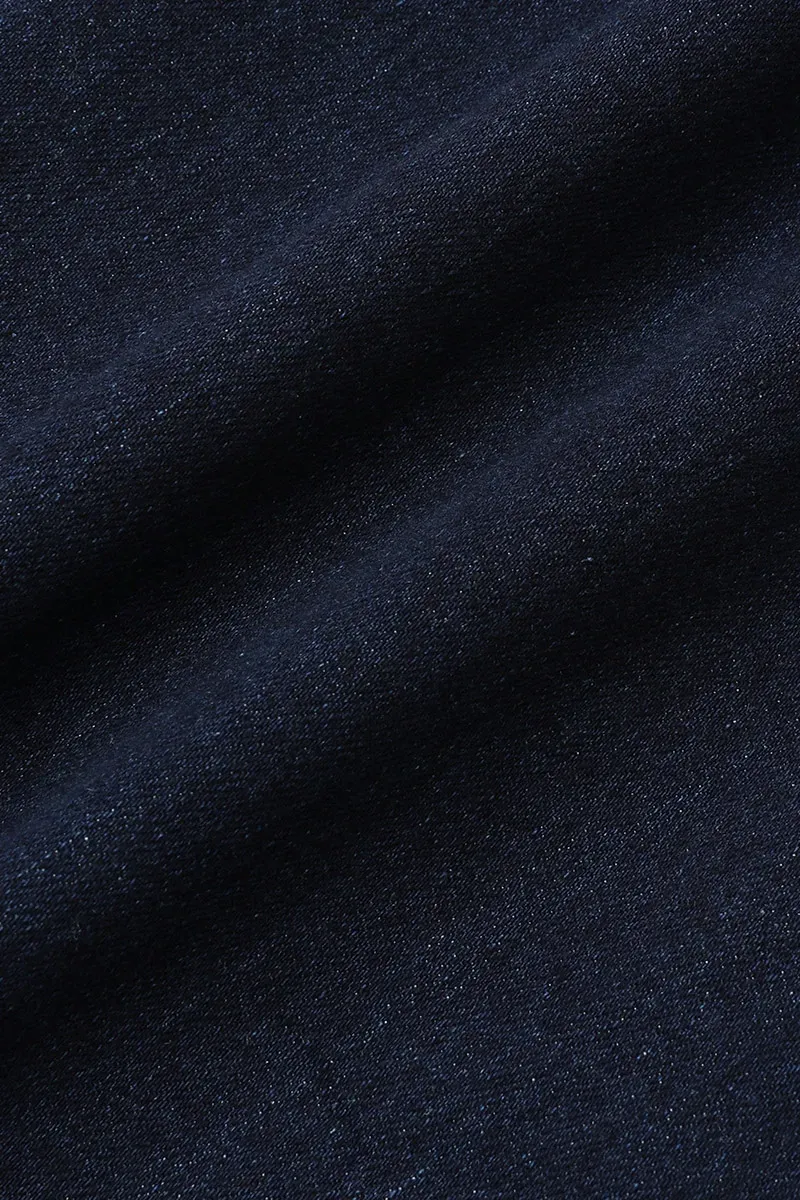 Feather Embroidery Mid Rise Bootcut Jeans