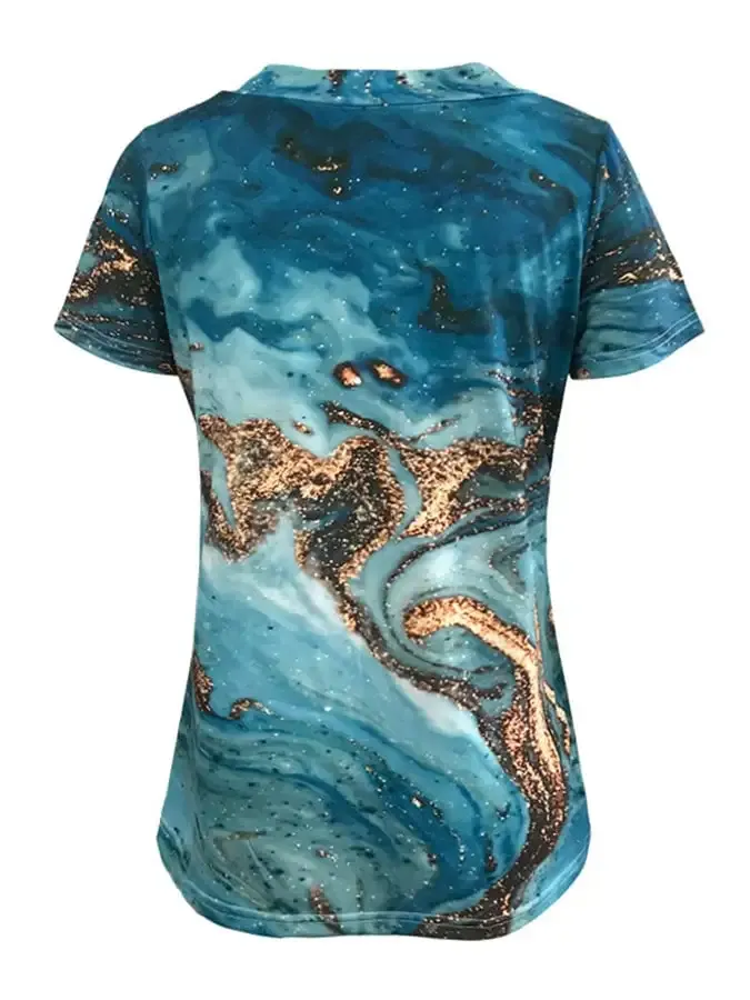 Casual Sea Turtle Print T-Shirt