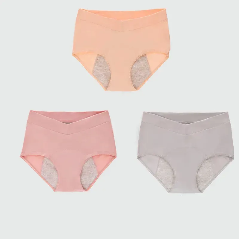 Plus Size V High Waist 100% Cotton Menstrual Panties
