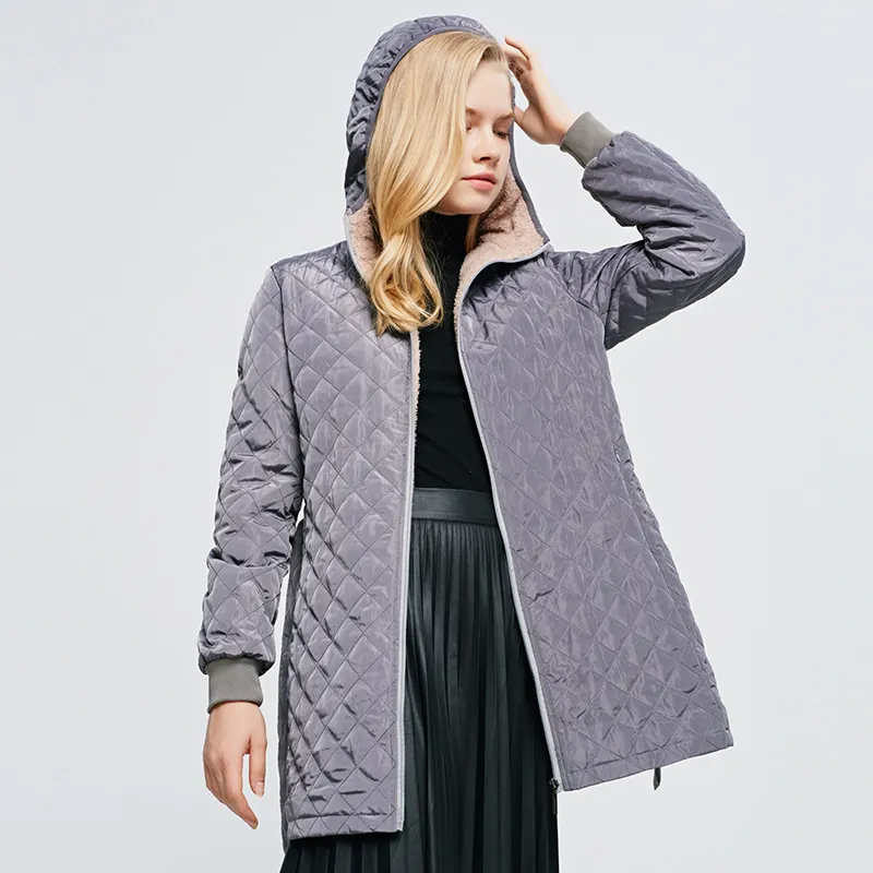 Front Tie Hooded Fleece Coat