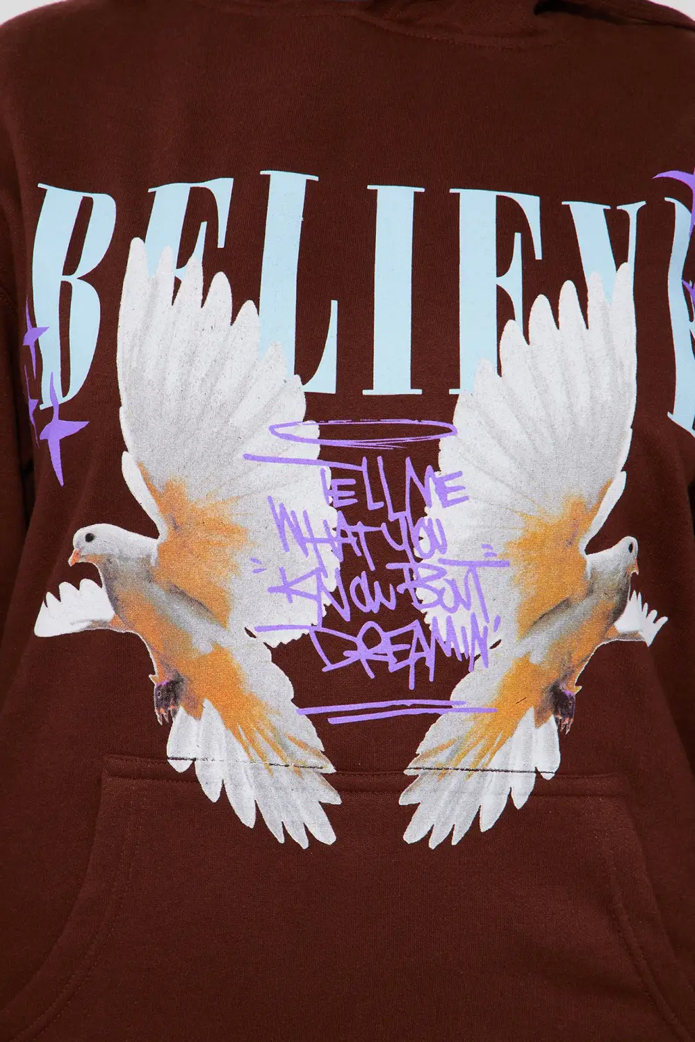 Believe Hoodie - Brown