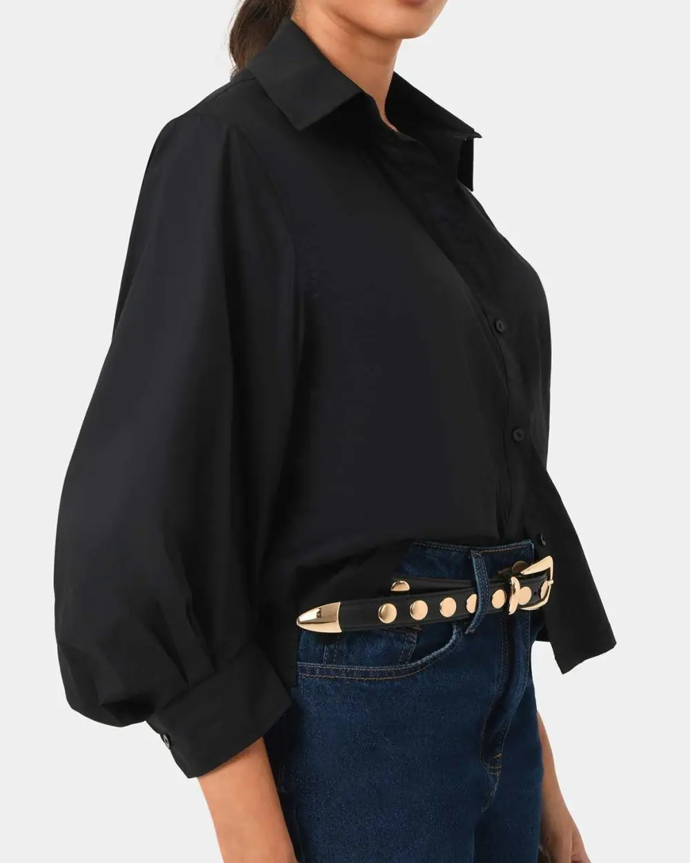 Cotton Puff Sleeve Shirt