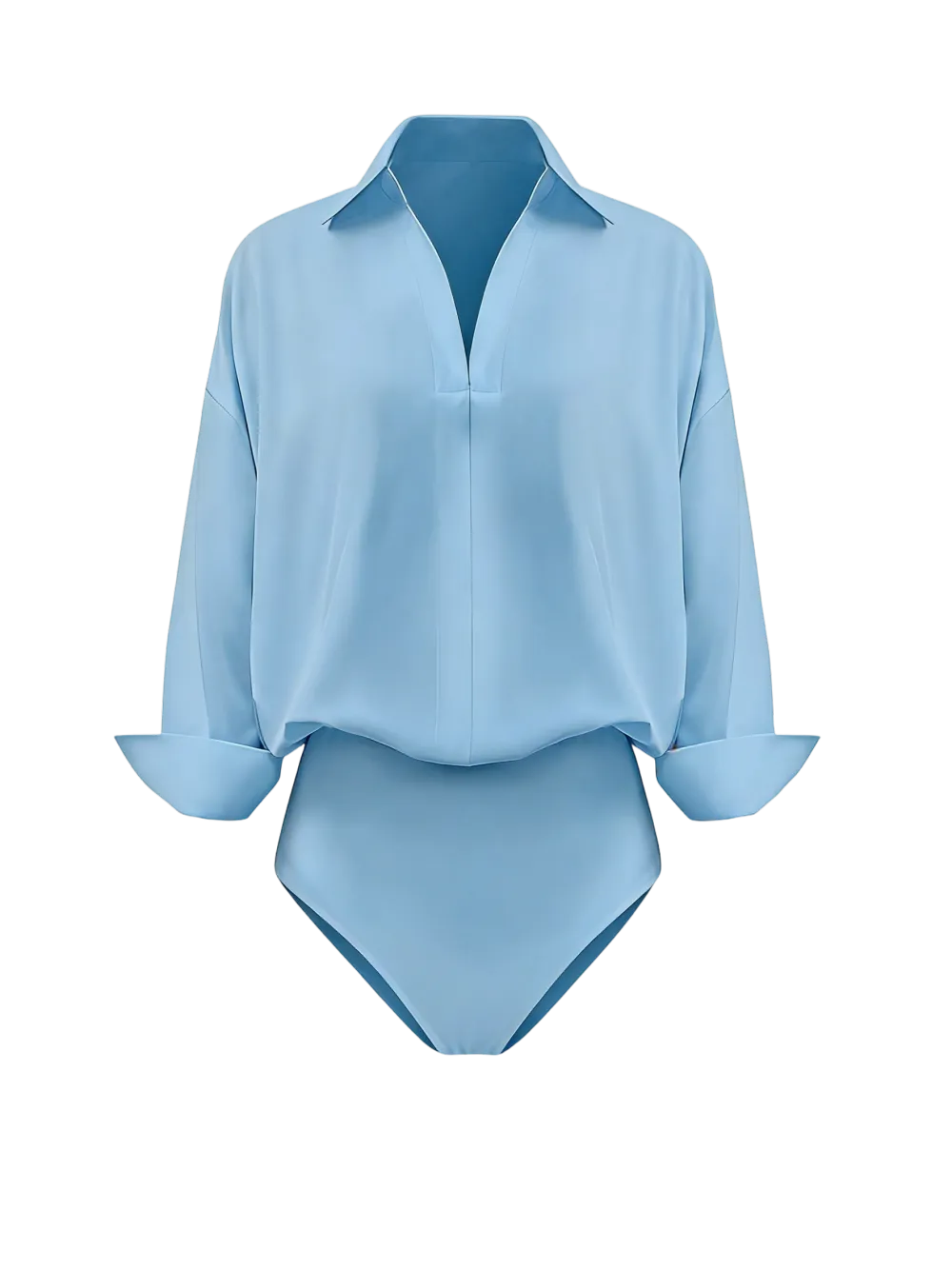 Women's Collared Long Sleeve Bodysuit