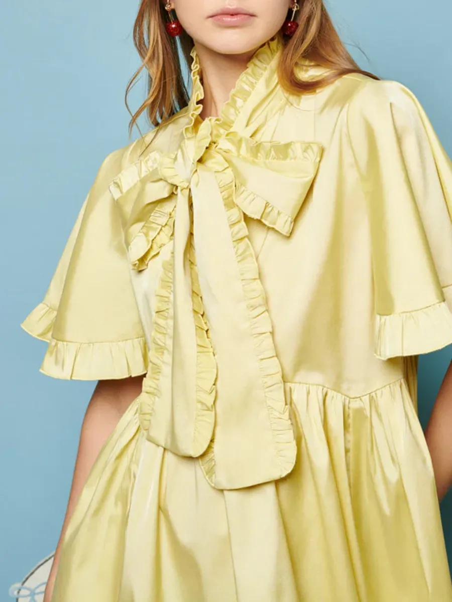 Simplicity Reimagined Bow Mini Dress