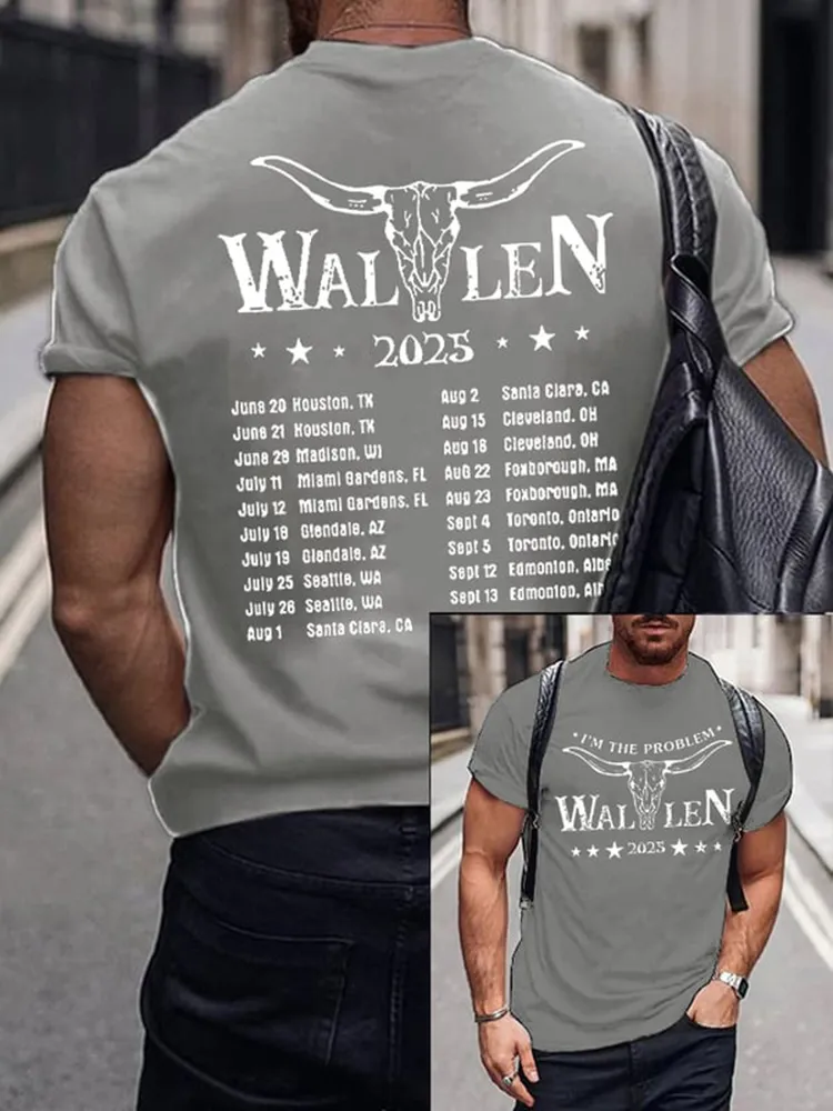 Men'S Shirt Wallwn 2025 T-Shirt