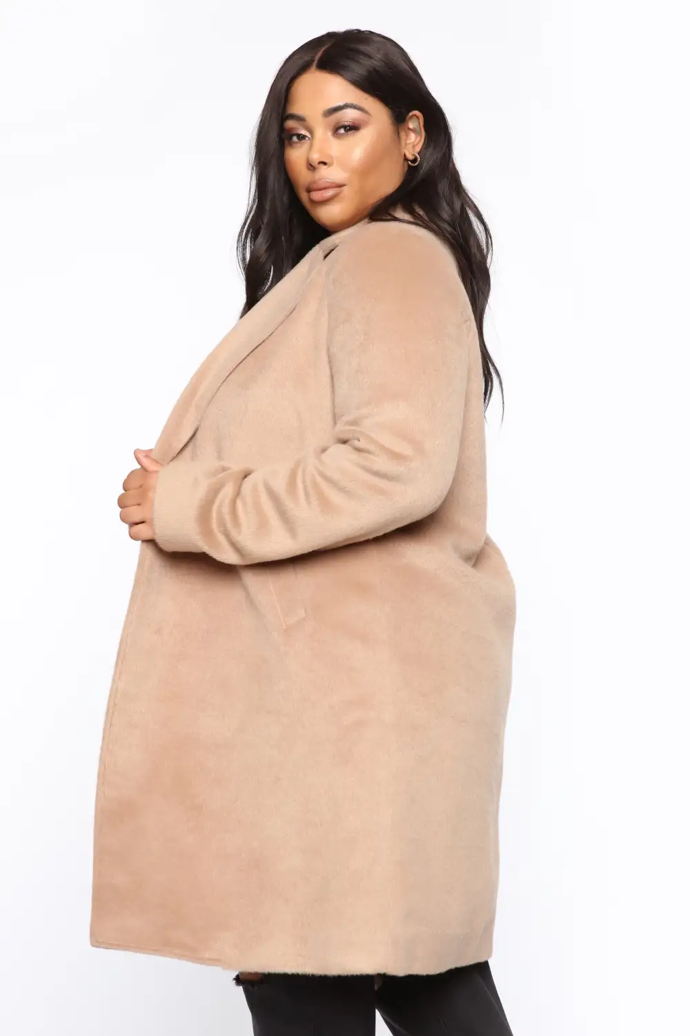 It's A Long Story Coat - Taupe