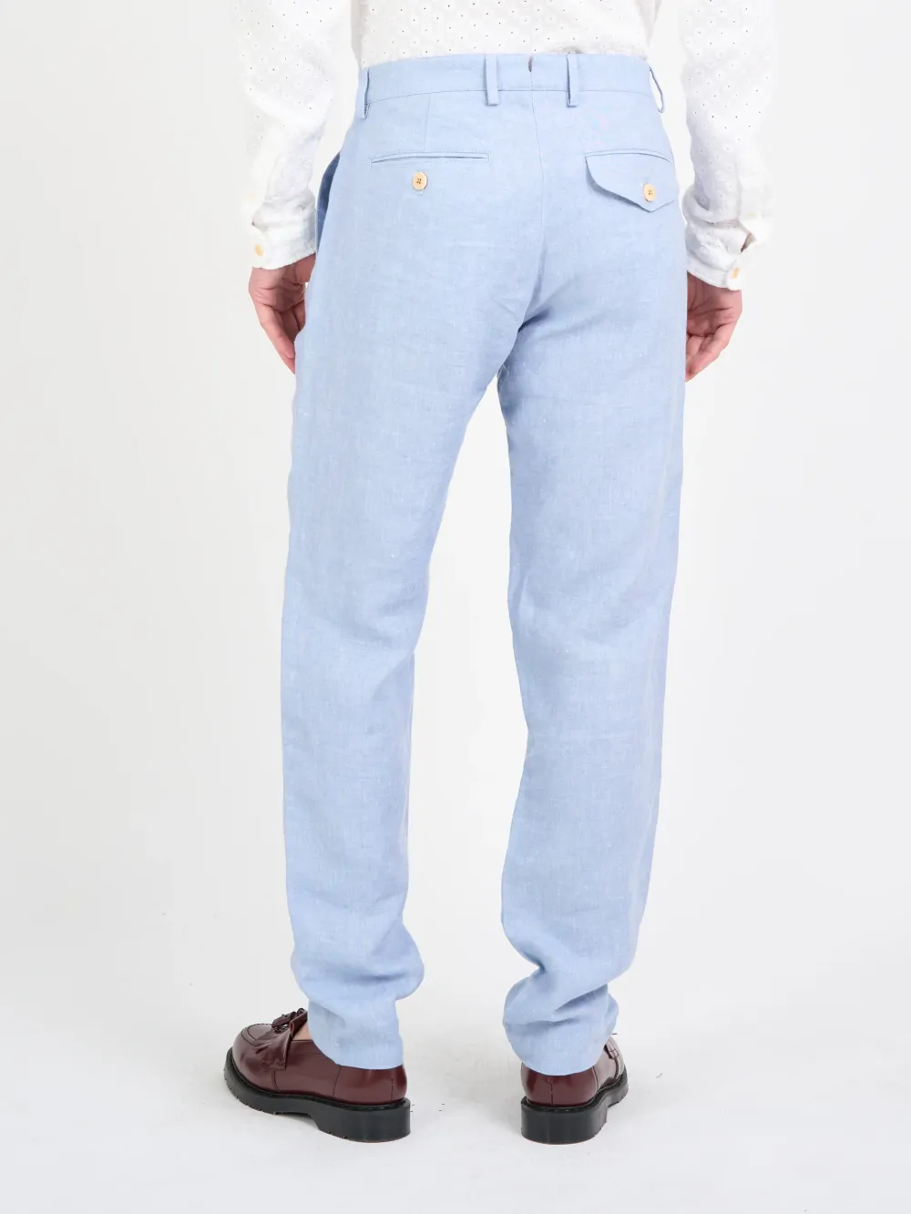 Blue Casual Style Trousers