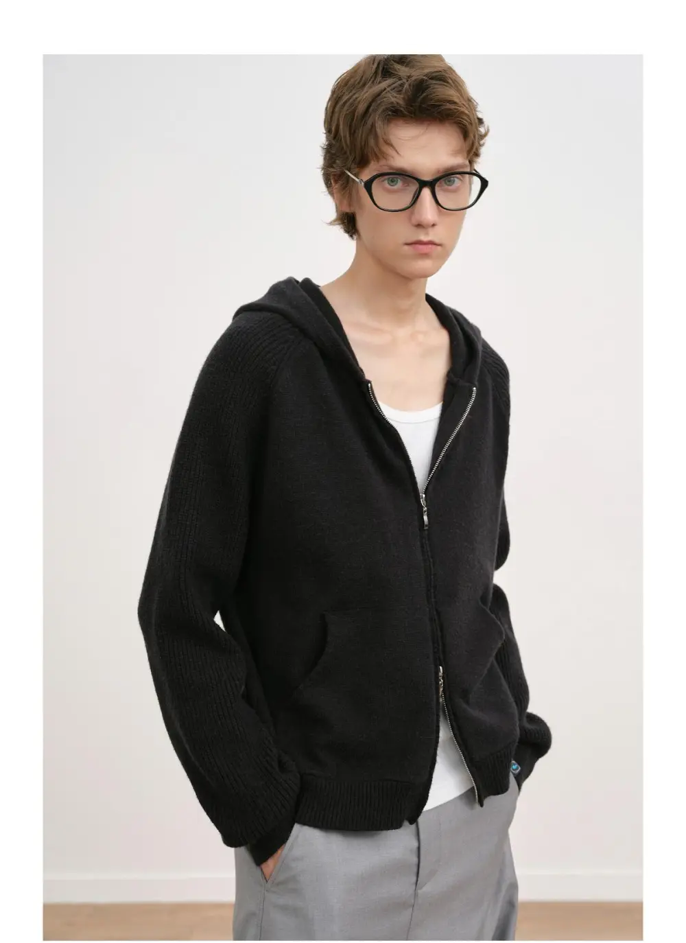 Multi-Color Anti-Pilling Loose And Simple Hooded Knitted Cardigan Sweater 2026, Fashionable, Trendy, Casual, Unisex, Versatile, And Preppy Style.