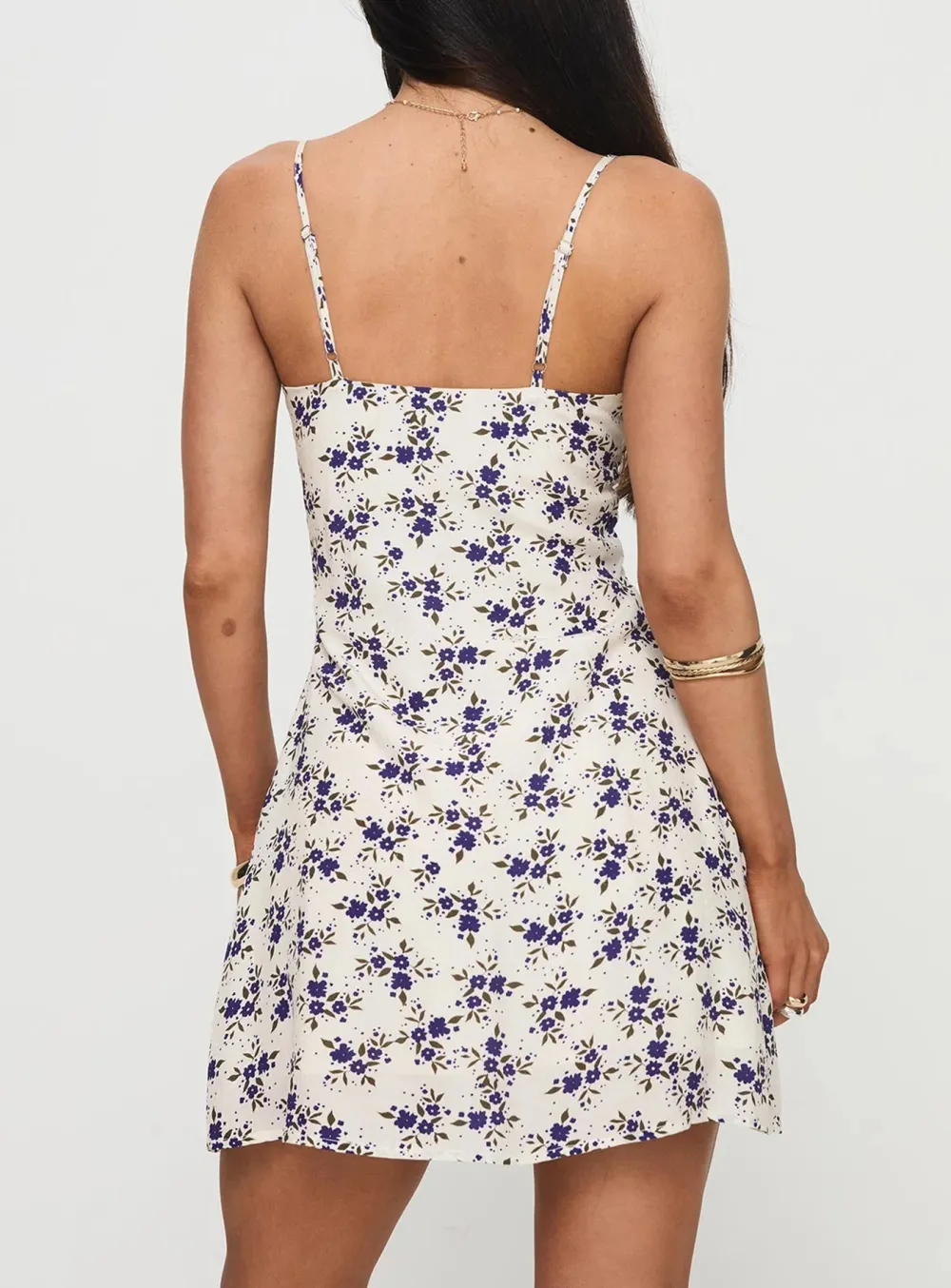 Floral Print Spaghetti Strap Mini Dress