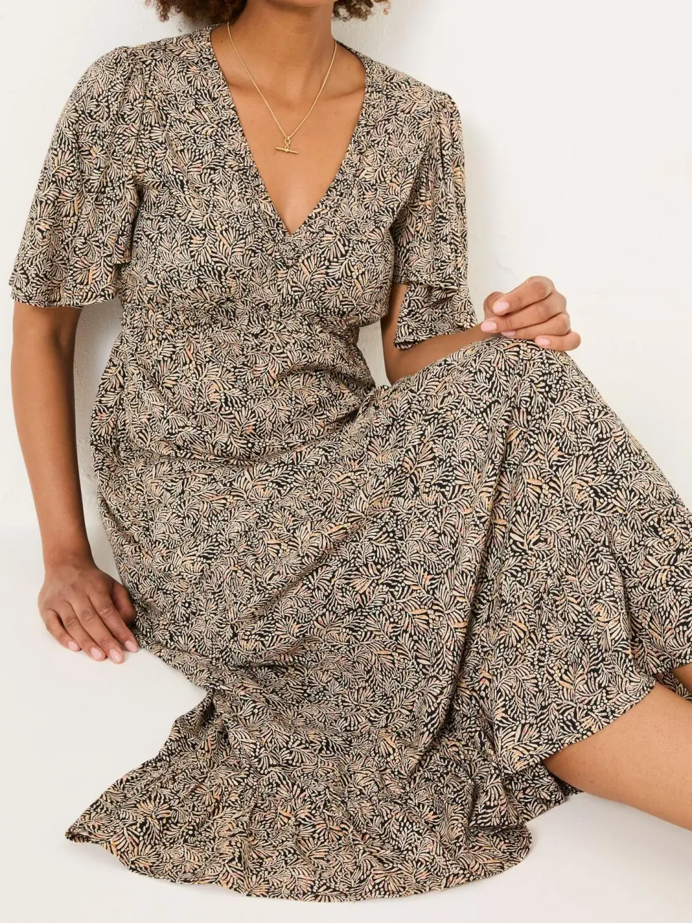 Black Grace Midi Dress