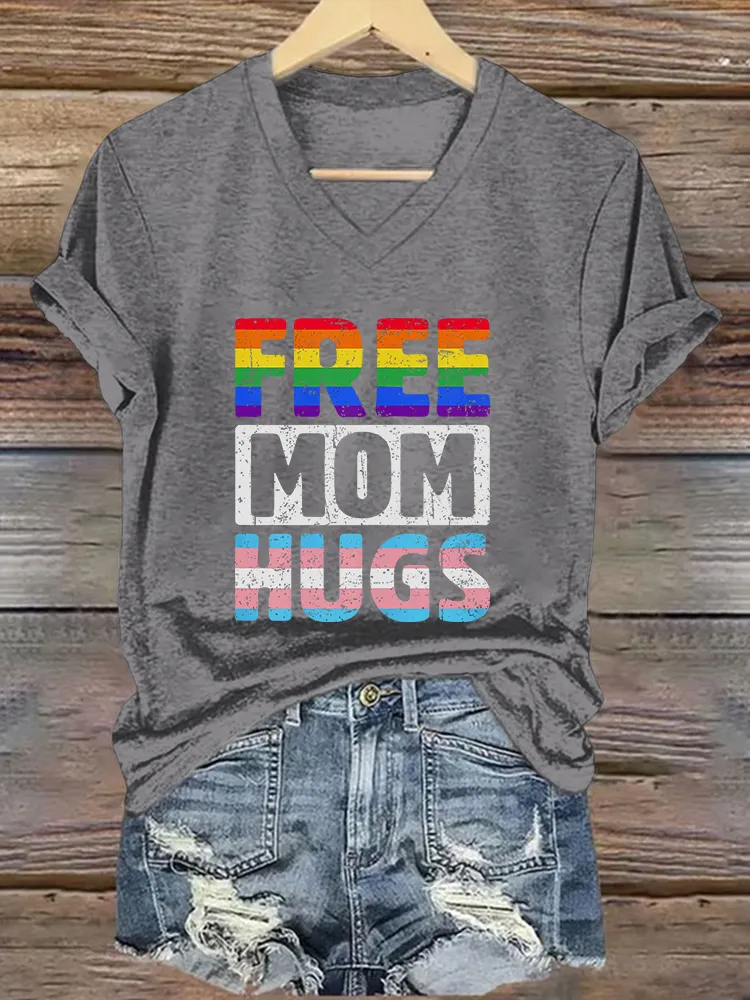 Women'S Gay Day Free Mom Hugs T-Shirt