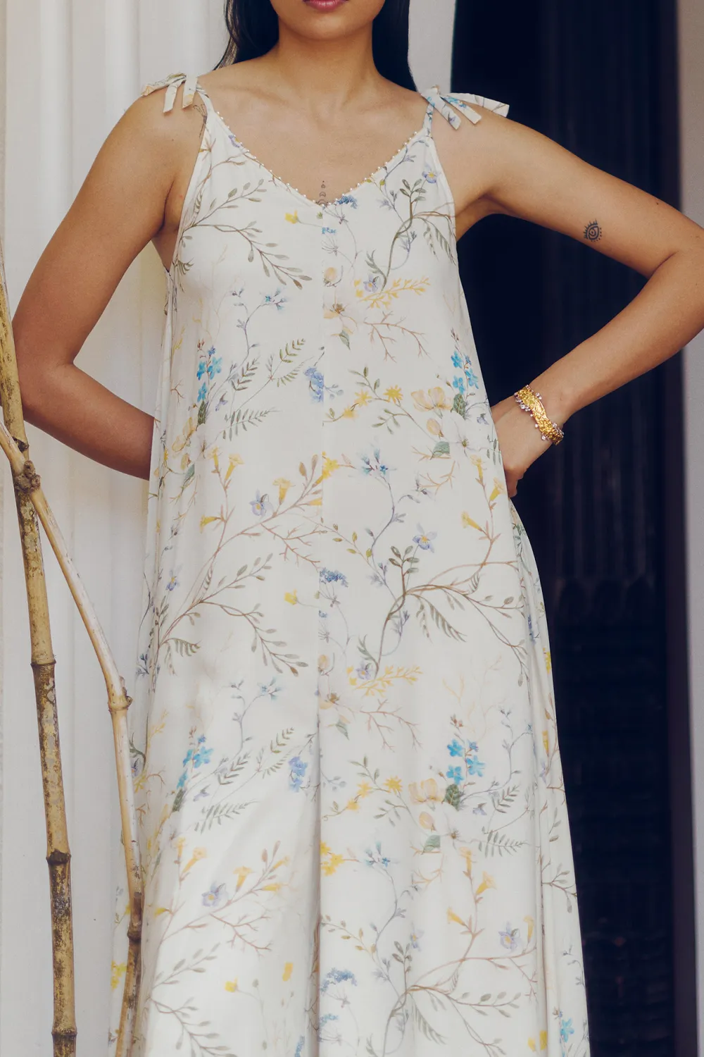 V-neck Casual Style Jumpsuit