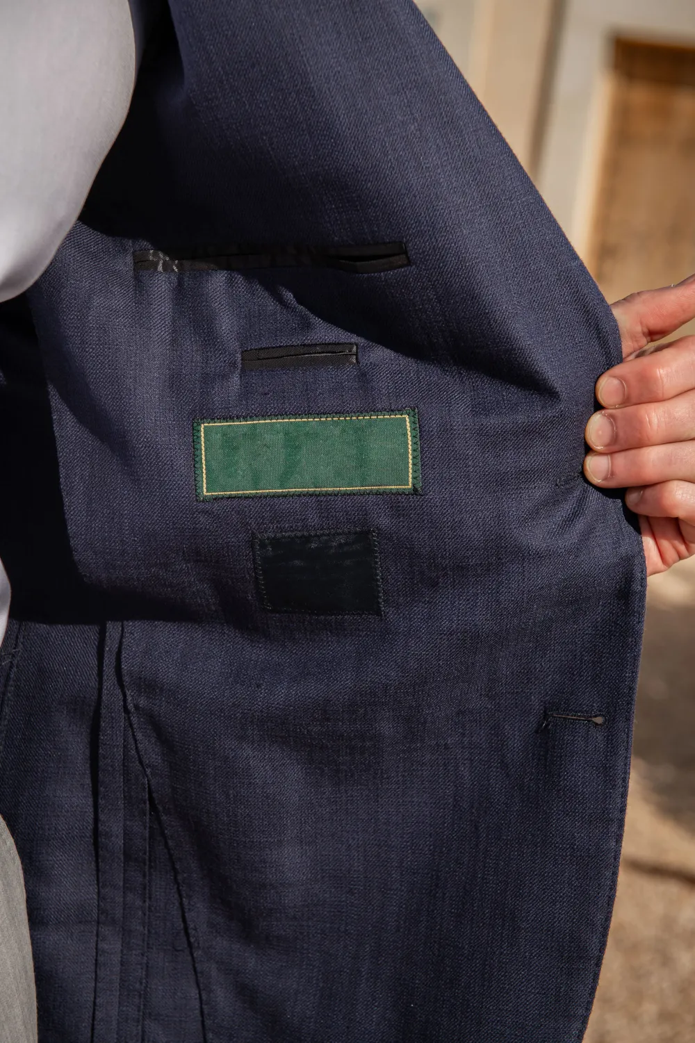 Blue Jacket In  Fabric