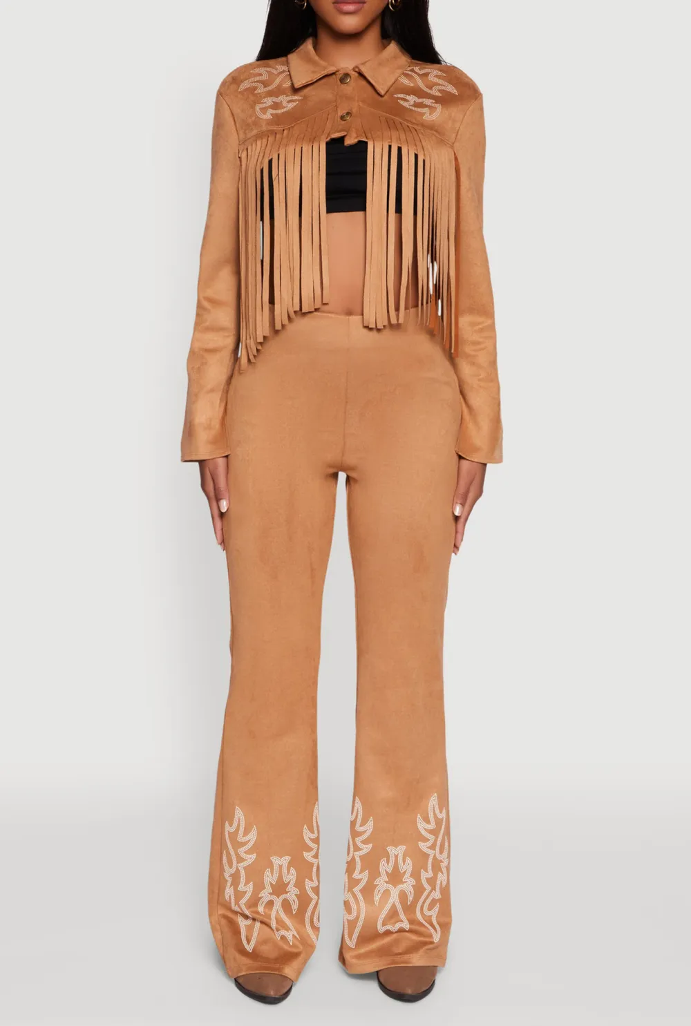 Long Sleeved Tassel Jacket