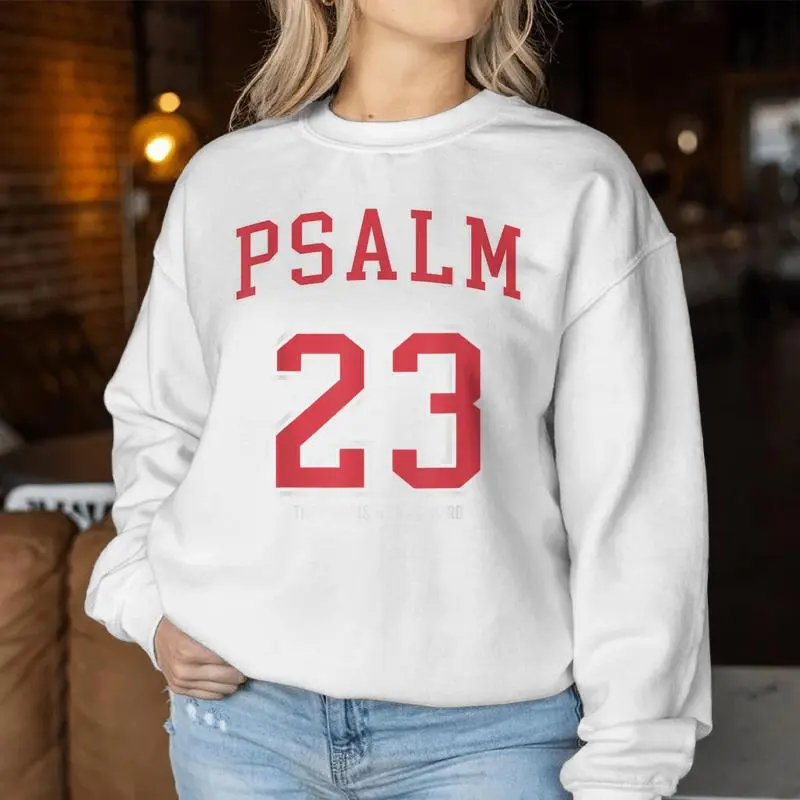 Psalm 23 The Lord Is My Shepherd Christian Football Lover Women Sweatshirt