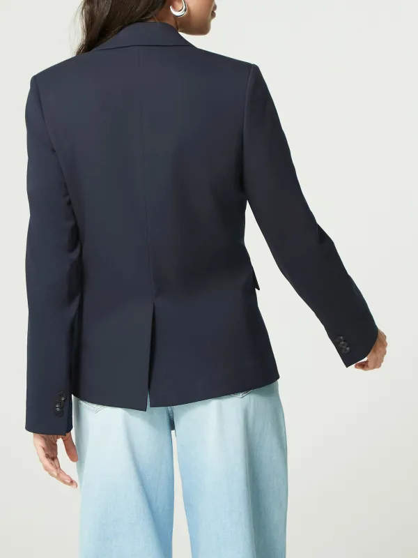 Loose Pleated Sleeve Suit Jacket