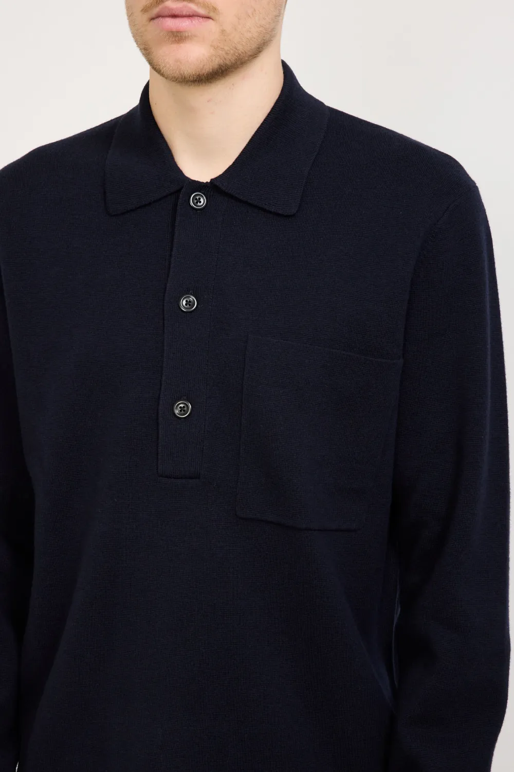 Kian Merino Cotton Milano Polo Dark Navy
