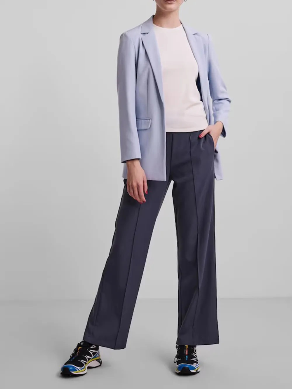 Plain Colored Without Fasteningl Blazer