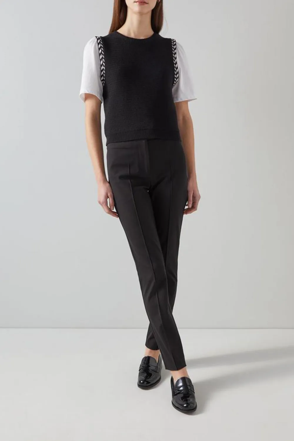 Black Slim Fit Tailored Trousers