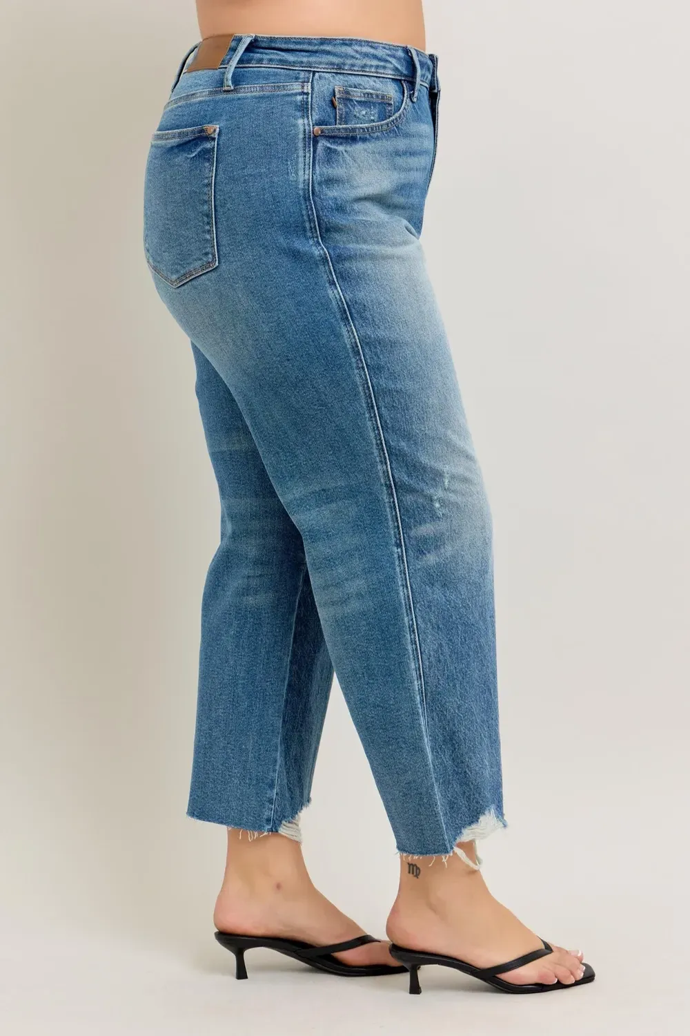 Soft And Breathable Simple Slim-Fit Blue Trousers