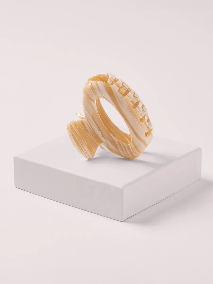 Elegant Marble Hair Claw