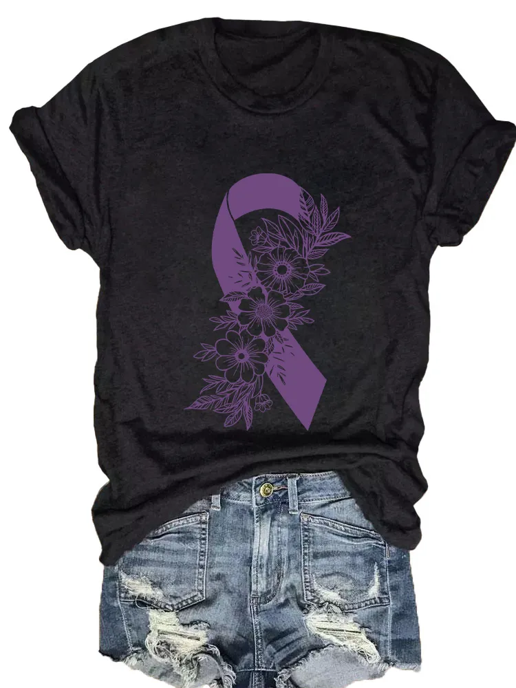 Women'S Alzheimer'S Awareness Round-Neck T-Shirt