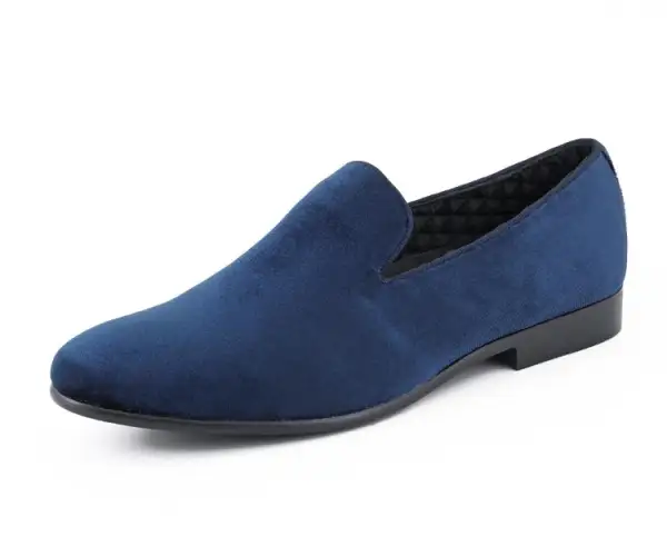 Navy Easy-Wear Smooth-Finish Loafers