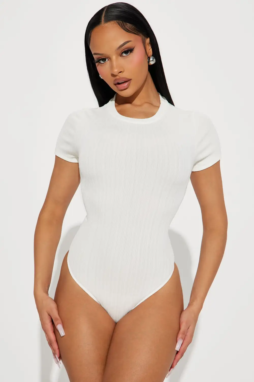 Do It Better Ribbed Bodysuit - Off White