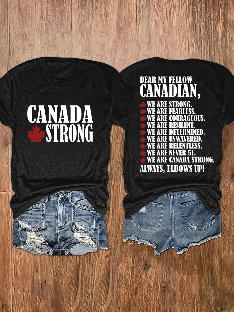 Women'S We Are Canada Strong T-Shirt