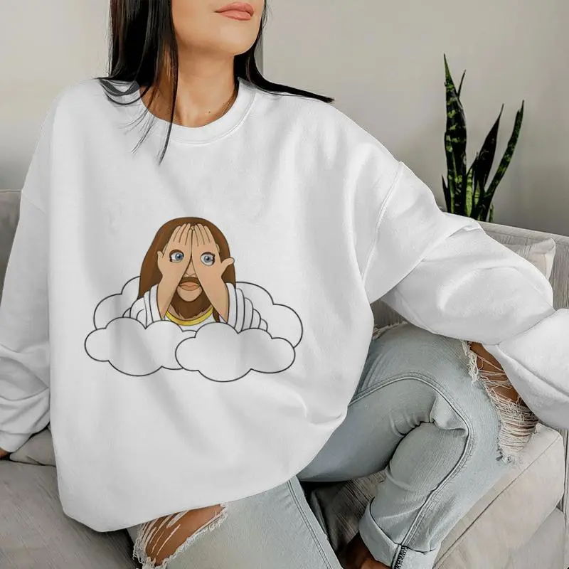 Peekaboo Jesus Christian Humor Women Women Sweatshirt