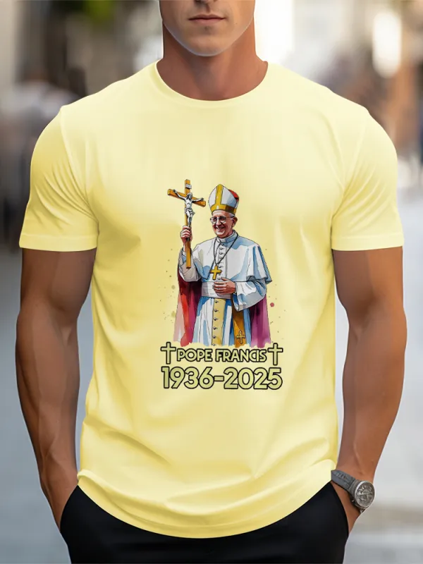 Men'S Rest In Peace 1936-2025 Short Sleeve Round Neck Pure Cotton T-Shirt