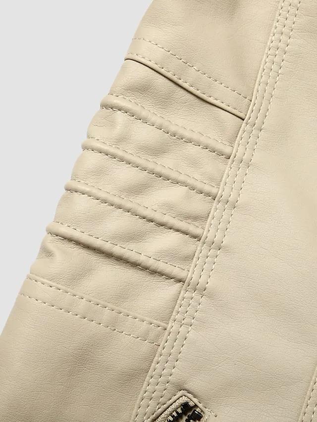 Women's Faux Leather Fall Hoodie Moto Biker Hoodie Jacket Windproof Warm Pocket Sports Solid Color Maillard Outerwear Long Sleeve Winter Fall Black Camel Red Street Casual Daily  M L XL